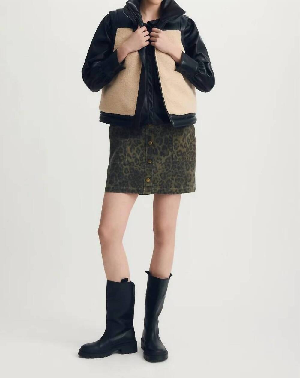 NEW MELISSA NEPTON nox reversible vest in black